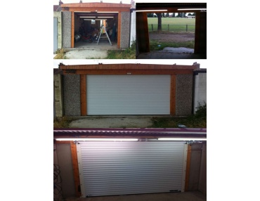 The roller shutter garage door is expertly installed and fully tested by our team.